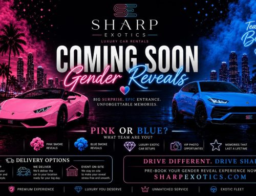 Luxury Gender Reveal Experiences Coming Soon to Sharp Exotics
